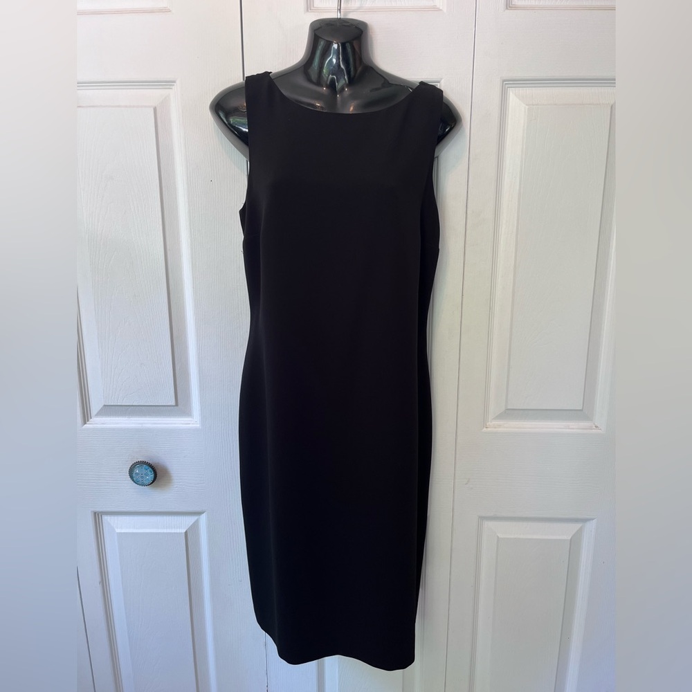 LOUBEN solid black dress